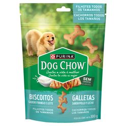 Petisco DOG CHOW para Cães Biscoito Frango e Leite para Filhote 300g