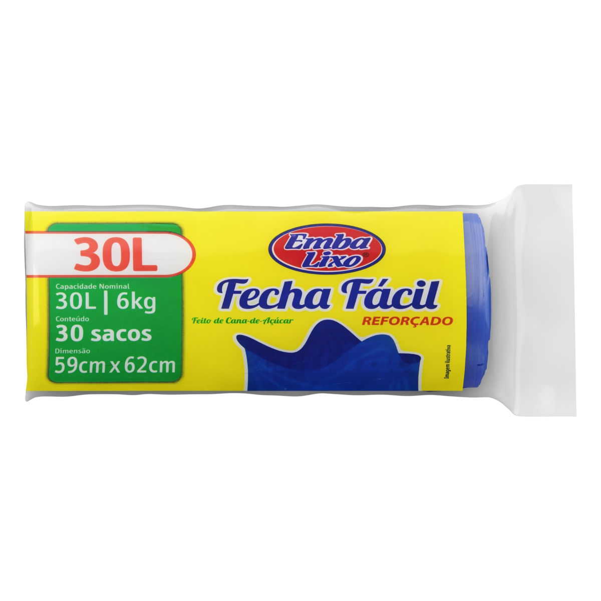 Sacos Plásticos para Lixo Fecha Fácil 30l Embalixo 30 Unidades