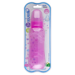 Mamadeira Kuka Aquarela Bico Ortodôntico Rosa 250ml