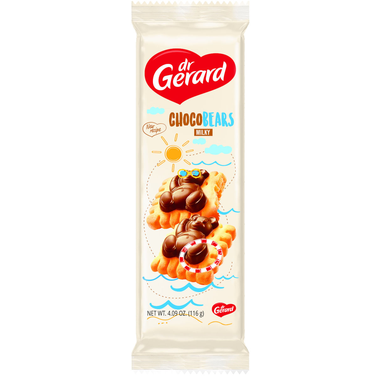 Biscoito DR GERARD Chocobears ao Leite 116g