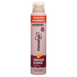 Desodorante MONANGE Hidratação Intensiva Feminino 200ml Tamanho Econômico