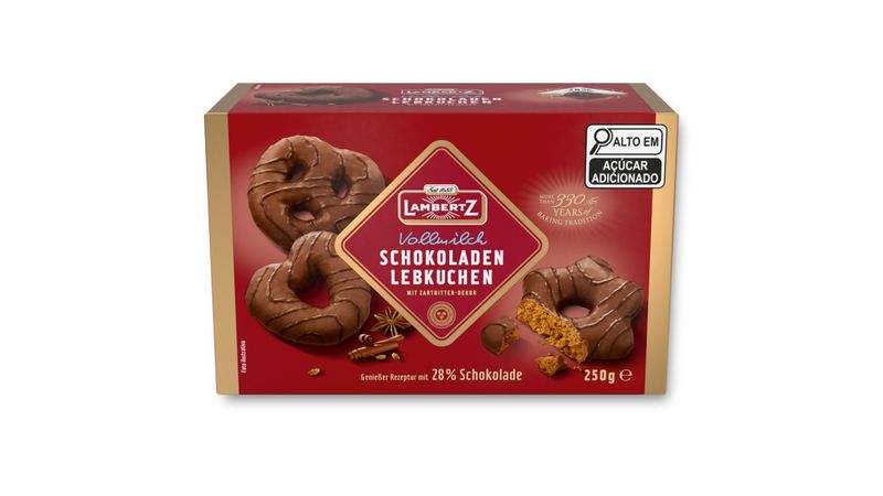 Pão de Mel LAMBERTZ Chocolate 250g Irresistível