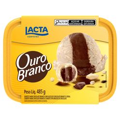Sorvete LACTA Ouro Branco 900ml