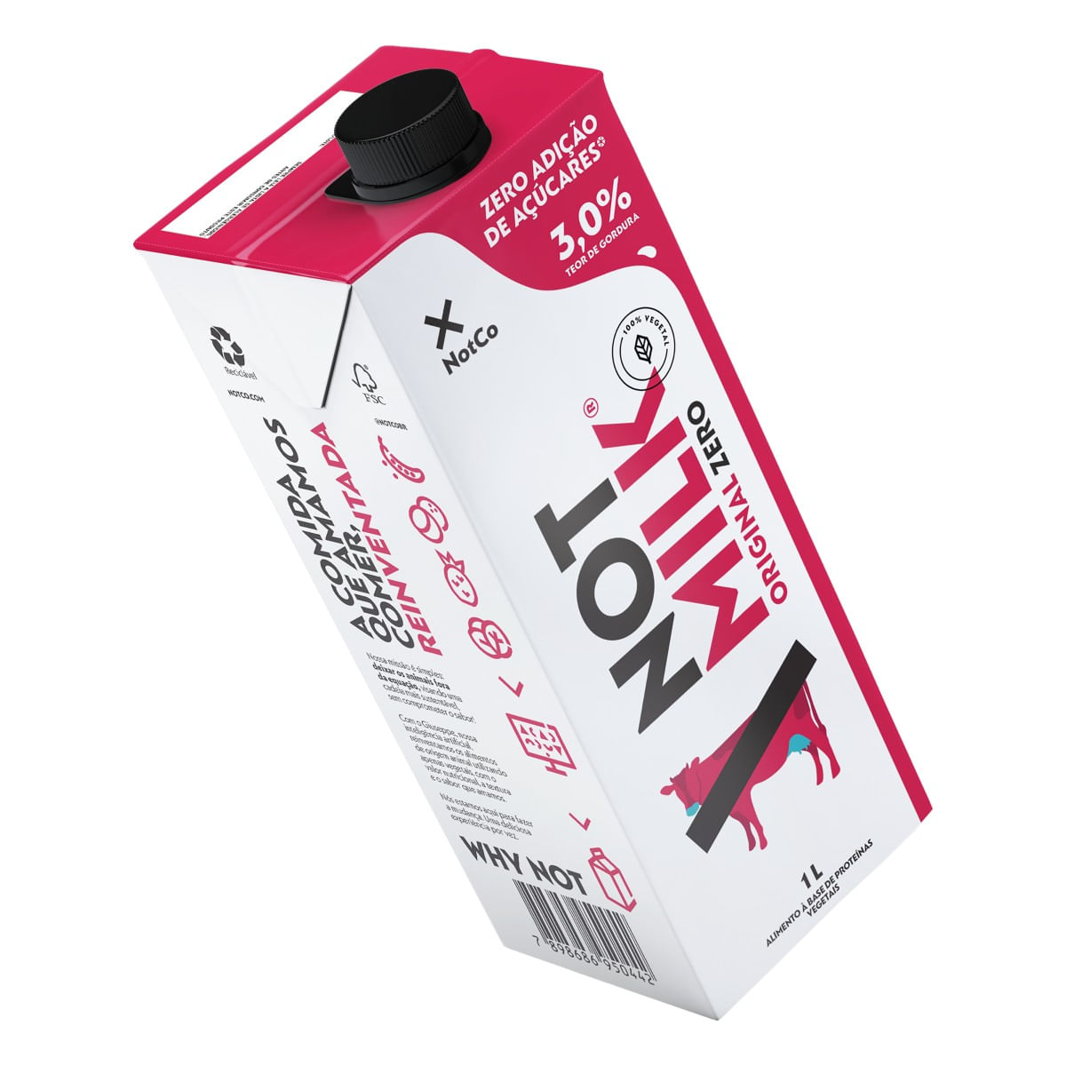 NOT MILK Original Zero Adição de Açúcares 1L