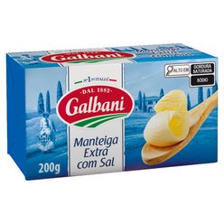 Manteiga GALBANI Extra com Sal 200g ,