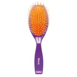 Escova Cabelo RICCA Purple Oval Almofada