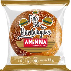 Pão AMINNA Hambúrguer Sem Glúten 75g