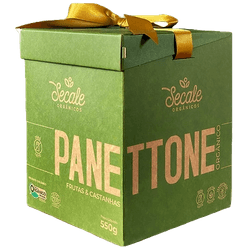 Panettone SECALE Orgânico Frutas & Catanhas Caixa 550g