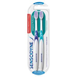 Escova Dental  SENSODYNE Limpeza Profunda Extra Macia Com 2 Unidades