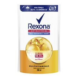 Sabonete Líquido REXONA Antibacterial Multivitaminas 200ml