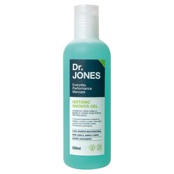 Shampoo DR. JONES Isotonic Shower Gel para Cabelo,Barba e Corpo Efeito Refrescante 250ml