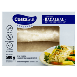 Lombo de Bacalhau COSTA SUL Sem Pele e Sem Espinhas 500g