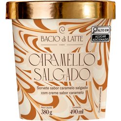 Sorvete BACIO DI LATTE Caramelo Salgado 490ml