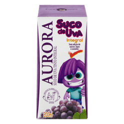 Suco AURORA 100% Uva Tinto Integral 200ml