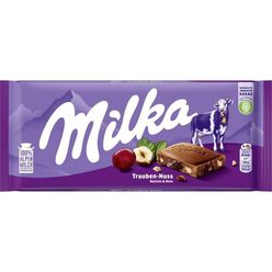 Chocolate MILKA Uva Passa Amêndoa 100g