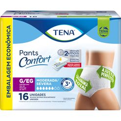 Roupa Íntima Descartáveis TENA Confort Pants G/EG 16 unidades Embalagem Econômica