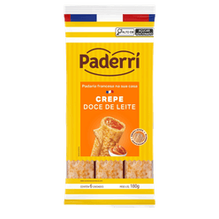 Crepe PADERRI Doce de Leite com 6 Unidades 150g