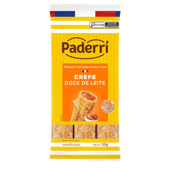 Crepe PADERRI Doce de Leite com 6 Unidades 180g