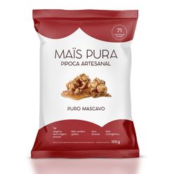 Pipoca MAIS PURA Puro Mascavo sem Glúten e sem Lactose 100g