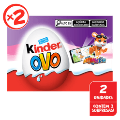 Chocolate KINDER Ovo Surpresa Roxo 2un 40g