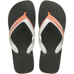 Sandália Masculino HAVAIANAS Dual 43/44 Verde Olive e Branco