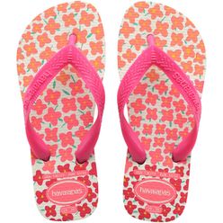 Sandália Infantil HAVAIANAS Flux 29/30 Branco e Rosa