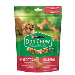 Petisco DOG CHOW para Cães Biscoito Frango Cães Adultos 500g