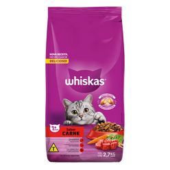 Ração WHISKAS para Gatos Carne Pacote 2.7Kg