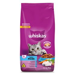 Ração WHISKAS para Gatos Peixe Pacote 2.7Kg