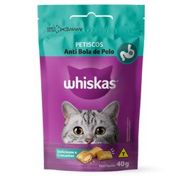 Petiscos WHISKAS para Gato Temptations Anti Bola de Pelo 40g