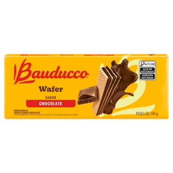 Biscoito BAUDUCCO wafer chocolate 140g