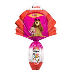 Ovo de Páscoa ao Leite Masha e o Urso KINDER 100g Vem com Surpresa