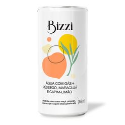 Água BIZZI Pêssego,Maracujá e Capim-Limão com Gás 269ml