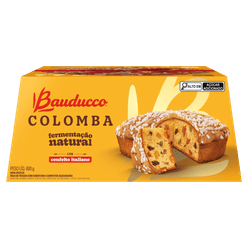 Colomba BAUDUCCO Confeito Italiano Frutas Fermentação Natural 600g