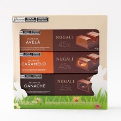 Chocolate NUGALI Páscoa Recheados 45% com 3 unidades 120g