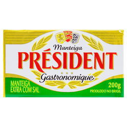 Manteiga Président Com Sal Tablete 200g