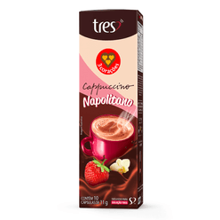 Café TRES Cappuccino Napolitano com 10 Cápsulas