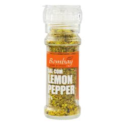 Sal BOMBAY com Lemon Pepper com Moedor 70g