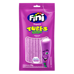 Bala FINI Regaliz Uva Tubes Ácido 80g