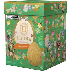 Ovo de Páscoa HAOMA Pistache e Flor de Sal Zero Adição de Açúcares 300g