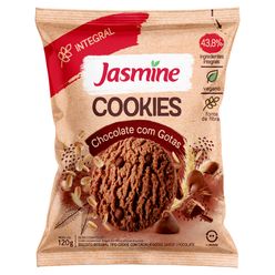 Biscoito Cookie JASMINE Chocolate com Gotas Vegano Integral 120g