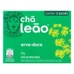 Chá LEÃO erva doce Com 15 Saquinhos 36g