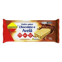 Biscoito LOWÇUCAR Wafer Chocolate e Avelã Zero Adição de Açúcar 115g