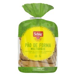 Pão SCHAR Multigrãos sem glúten Pacote 200g