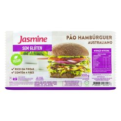 Pão Hamburguer JASMINE Australiano, Sem Glúten e Vegan 300g