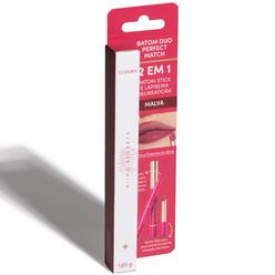 Batom NIINA SECRETS Duo 2 em 1 Rosa 1.65g
