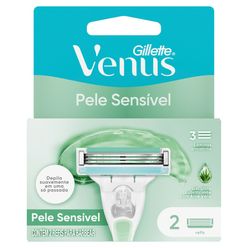 Carga GILLETTE Venus Pele Sensível com 2 unidades
