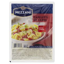 Capeletti Mezzani Carne Resfriado 400g