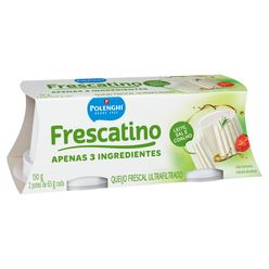 Queijo Minas Frescal Frescatino Com 2 Unidaes Pote 130g