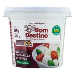 Queijo Mozzarela de Búfala BOM DESTINO Bolotinha Cereja 160g